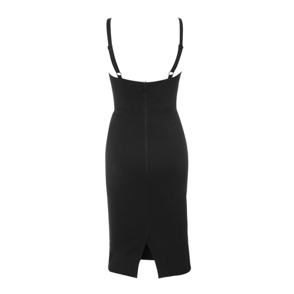 Black Classy Bandage Dress LAST ONE! SIZE:L - Picture 5 of 8